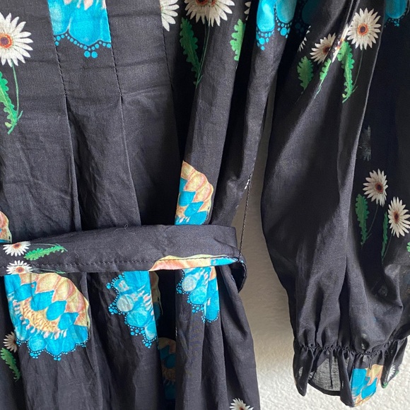 Cynthia Rowley Black Dress with Floral Design - Picture 12 of 14